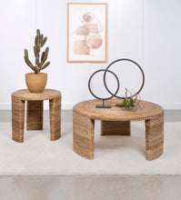 Artina - Woven Rattan Round Coffee Table - Natural