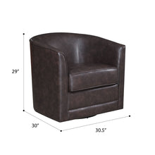 Milo - Swivel Chair - Chocolate Brown