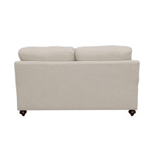 Glenn - Upholstered English Arm Loveseat - Light Gray