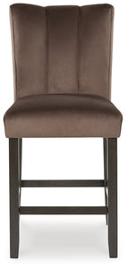 Jeshina - Mocha - Upholstered Barstool (Set of 2)