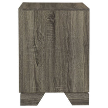 Wright - 2-Drawer Nightstand Bedside Table - Brown Oak