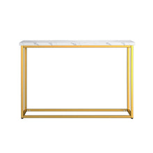 Driscoll - Sofa Table - White / Gold