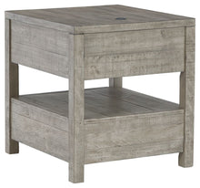 Krystanza - Weathered Gray - Rectangular End Table