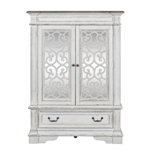 Abbey Park - Mirrored Door Chest - White