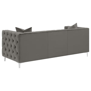 Phoebe - Tufted Tuxedo Arms Sofa - Urban Bronze