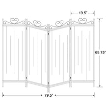 Dove - 4-Panel Room Divider Folding Shoji Screen - Beige