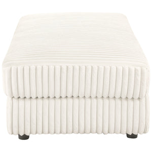 Emberson - Upholstered Rectangular Storage Ottoman - Ivory