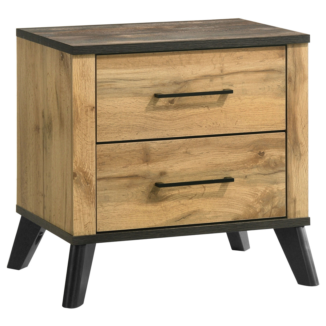 Kaywood - 2-Drawer Nightstand Bedside Table - Natural Pine