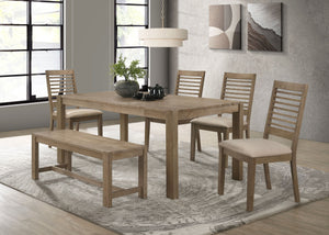 Scottsdale - Solid Wood Dining Table - Washed Brown