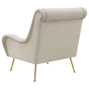 Ricci - Upholstered Saddle Arm Accent Chair