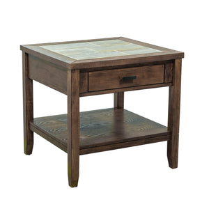 Mesa Valley - End Table - Dark Brown