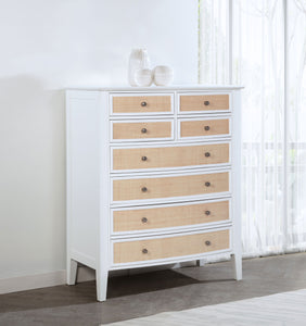 Bexhill - 8-Drawer Chest Of Drawers - White