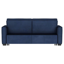 Gretchen - Upholstered Convertible Sleeper Sofa Bed - Navy Blue