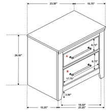 Ridgedale - 2-Drawer Nightstand - Weathered Brown