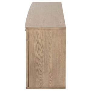 Kailani - 4-Door Cane Sideboard Buffet Cabinet - Beige Oak