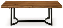 Fortmaine - Brown / Black - Rectangular Cocktail Table