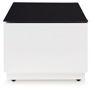 Gardoni - White / Black - Rectangular Cocktail Table