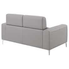 Glenmark - Upholstered Track Arm Loveseat - Taupe