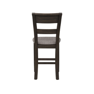 Double Bridge - Splat Back Counter Chair - Dark Brown