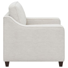 Christine - Upholstered Sloped Arm Accent Chair - Beige