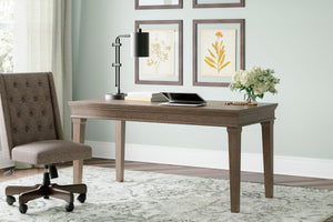 Janismore - Weathered Gray - Home Office Desk