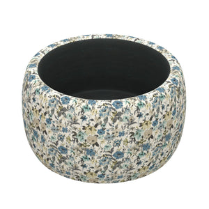 Cecily - Storage Ottoman - Blue Meadow