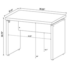 Skylar - 2 Piece Home Office Set L-Shape Desk With File Cabinet - Cappuccino