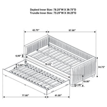 Brodie - Upholstered Twin Daybed With Trundle - Gray