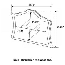 Antonella - Upholstered Dresser Mirror