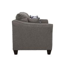 Salizar - Upholstered Flared Arm Loveseat - Charcoal Gray