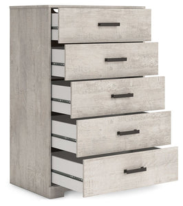 Shawburn - Whitewash - Five Drawer Chest