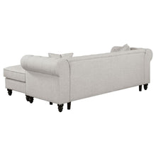 Cecilia - Upholstered Tufted Sectional - Oatmeal