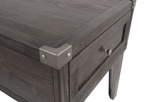 Todoe - Dark Gray - Rectangular End Table