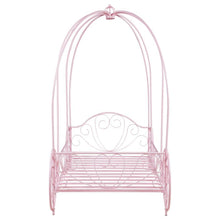 Massi - Metal Twin Canopy Bed - Powder Pink