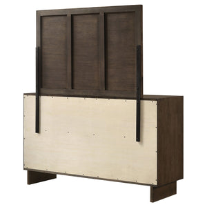 Glenwood - 6-Drawer Dresser And Mirror - Warm Brown