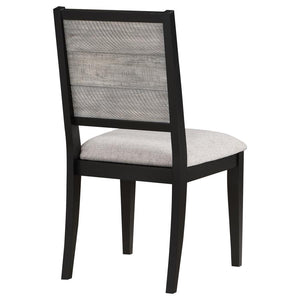 Elodie - Wood Dining Side Chair (Set of 2) - Gray And Black