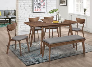 Alfredo - Extension Leaf Dining Table - Natural Walnut