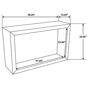 Benton - Rectangular Solid Wood Sofa Console Table - Natural