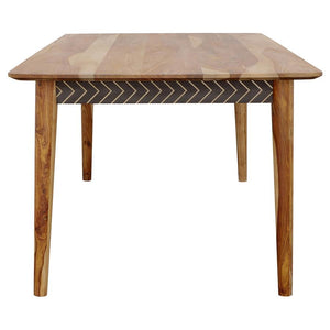 Partridge - Rectangular Dining Table - Natural Sheesham