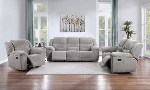 Gilson - Chenille Upholstered Sofa Set