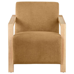 Diego - Upholstered Accent Arm Chair With Wood Arms