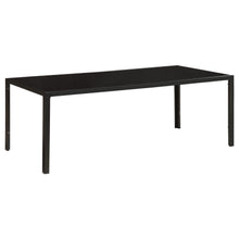 Brock - Rectangular Glass Top Coffee Table Set - Black