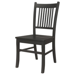 Marbrisa - Wood Dining Side Chair (Set of 2) - Matte Black