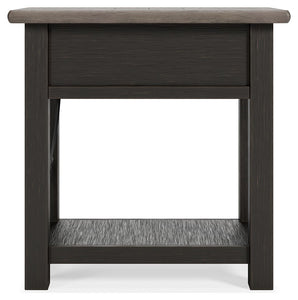 Tyler - Black / Gray - Chair Side End Table