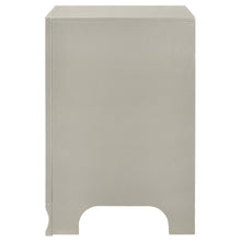 Salford - 2-Drawer Nightstand - Metallic Sterling