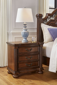 Lavinton - Brown - Three Drawer Night Stand