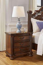 Lavinton - Brown - Three Drawer Night Stand