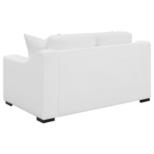 Ashlyn - Upholstered Sloped Arm Loveseat - White