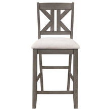 Athens - Wood Counter Chair With Cushion (Set of 2) - Barn Gray