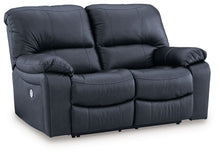 Leesworth - Ocean - 3 Pc. - Power Reclining Sofa, Power Reclining Loveseat, Power Rocker Recliner